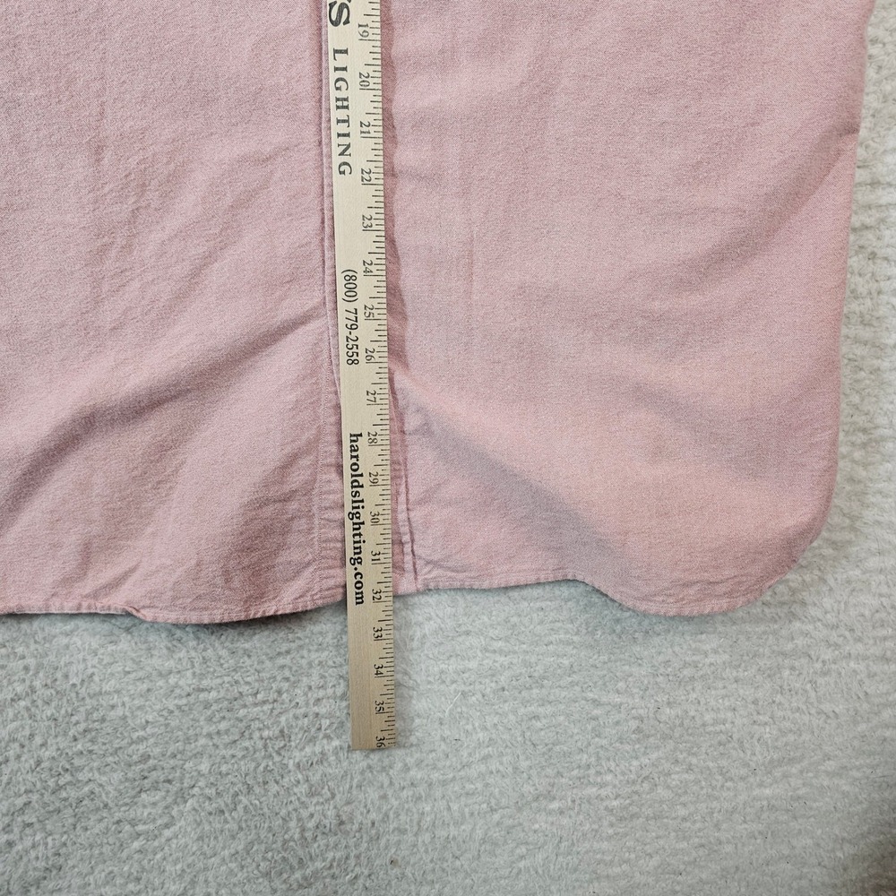 Cremieux Slim Fit Supima Cotton Button Down Shirt Mens XXL Salmon Long Sleeve - Picture 5 of 7